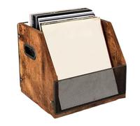 Rangement de disques de bureau | Porte-disques en bois pour économiser de l'espace | Porte-disques pour bureau | Pour les amateurs de musique, les adolescents, les adultes, les collectionneurs, le