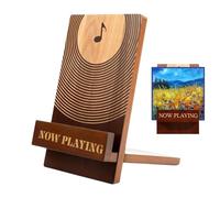 Rangement de disques en bois - Porte-disques vinyles en bois - Présentoir vintage pour bureau | Étagère pour album de livres, organiseur de fichiers de bureau rétro pour librairie