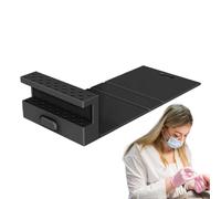 Rangement de forets à ongles, conteneur pour forets à ongles - Support pour tête de polissage des ongles en silicone avec 23 trous - Étagère pliable pour placer des pièces d'ongles pour amateurs