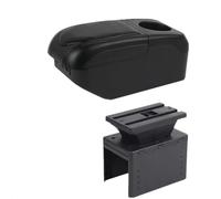 Rangement de la console centrale Boîte D'accoudoir De Voiture, Rangement Centrale, Cendrier Rénovation Interne, Accessoires Pour Fita 500L(S1 black-black 6USB)
