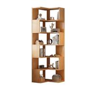 rangement de livres Armoire d'angle en bois massif, étagère de rangement d'angle, armoire de rangement du sol au plafond, armoire de rangement for la maison, bibliothèque d'angle moderne et simple