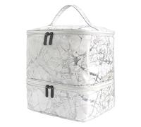 Rangement de manucure : fourniture d'ongles, conception de stockage d'ongles, design double, manucure |, Blanc, Consulte la descripción, Voir description