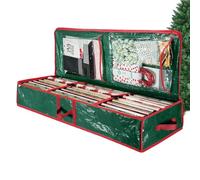 Rangement de papier cadeau de Noël - Grande capacité - Étanche - Pour papier cadeau de Noël - Pour chambre à coucher, placard, salon, armoire, rouleaux et nœuds