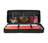 Rangement de papier cadeau - Organiseur imperméable | Sacs en tissu Oxford 600D pour Noël | Sac à rouleaux de papier cadeau | Grandes pochettes de rangement avec poignées épaisses (82 x 34 x 13 cm)