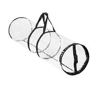 Rangement de papier d'emballage de Noël - Organisateur de rouleaux, boîtes transparentes avec poignées pour fêtes, événements familiaux, décoration de salon, placard, salle de rangement, maison