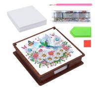 Rangement de peinture à strass - Boîte d'accessoires portable intégrée, organisateur d'artisanat | Kit compact de strass à faire soi-même pour garder les perles, les pierres précieuses, les outils