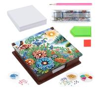 Rangement de peinture à strass - Boîte d'accessoires portable intégrée, organisateur d'artisanat | Kit compact de strass à faire soi-même pour garder les perles, les pierres précieuses, les outils