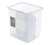 Rangement de porte latérale du réfrigérateur clair en plastique durable 4 compartiments organisateur conservateur aliment pour le réfrigérateur de porte latérale organisation 122