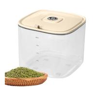 Rangement de riz hermétique, boîte hermétique pour riz - Porte-croquettes avec couvercle facile à fermer | Bac de rangement transparent pour aliments secs, conteneurs de stockage de sucre à farine