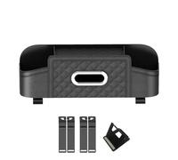 Rangement de siège arrière de voiture, sac arrière de voiture suspendu en cuir, organisateur de rangement de siège arrière étanche et boîte intérieure de voiture pour fournitures de décoration de voit