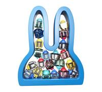 Rangement de souvenirs de - Support de de bébé en forme de lapin, organisateur de perdues en bois avec étiquettes, étui à mémoire d'enregistrement | Adorable boîte de rangement au de