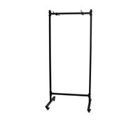 Rangement de tapis à roulettes Fit & Rack Noir 185x80x60 cm