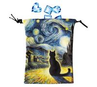 Rangement de Tarot, Bite du Support de Carte de Tarot, Support de dés avec Cordon de 13 x 18 cm - Étui de Protection pour Deck Oracle, s'adapte à la Plupart des Decks, A, Consulte la