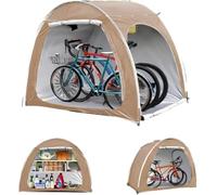 Rangement de vélo extérieur,Housse de vélo pour rangement extérieur Abri de vélo étanche pour 1-2/3-4 vélos Housse de vélo Tente de vélo Abri de magasin de vé(Size:[1-2 units]200×80×165cm,Color:Kaki)