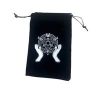 Rangement des cartes de tarot, des sacs et des pochettes de tarot, porte-taille en flanelle de tarot Étui à bijoux réutilisables avec cordon de serrage pour cartes de tarot | Porte-cartes de tarot