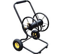 Rangement des tuyaux d'arrosage, Système de guidage de tuyau à économie de main-d'œuvre, peut contenir 490 pieds de tuyau de 1/2" for le chariot enrouleur de tuyau de jardin et de cour extérieur
