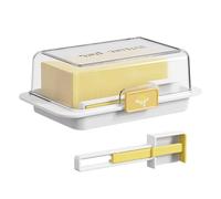 Rangement du beurre - Récipient à beurrier hermétique | Easy Scoop Porte-fromage incassable, Rangement multifonction avec épandeur pour réfrigérateur de plan de travail 18,5 x 11 x 6 cm