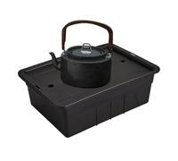 Rangement du service à thé - Armoire à thé portable étanche à la poussière, organisateur multifonctionnel de commerce de boisson | Récipient adapté aux voyages, support de table léger pour pique-nique