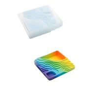 Rangement en élastomère dense pour les productions de rendu à roue libre, outil de bricolage fin et transportable, planificateur de rendu étagé, en silicone moulé