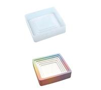 Rangement en élastomère dense pour les productions de rendu à roue libre, outil de bricolage fin et transportable, planificateur de rendu étagé, en silicone moulé