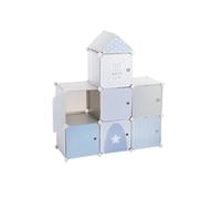 Atmosphera - Casiers de rangement enfant château gris 96 x 109 cm