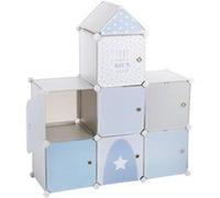 Atmosphera - Casiers de rangement enfant château gris 96 x 109 cm