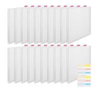 Rangement en papier pour scrapbooking - 12 x 12 cm - Organiseur - Porte-papier transparent - Rangement papier scrapbooking - Porta Carta - Avec onglets d'index - Artisanat 2026 - Transparent