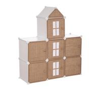 Rangement enfant ""Château"" jute 95x109cm - Atmosphera Créateur d'intérieur