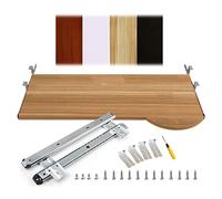 Rangement ergonomique pour clavier coulissant sous le bureau - Solution peu encombrante pour les postes de travail à domicile - Plateau de clavier réglable pour un confort et une précision ultimes