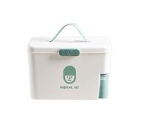 Rangement familial, boîte à médicaments multifonction, armoires à pharmacie domestiques, boîte de rangement en plastique multicouche, coffre à médicaments, bacs de rangement avec couvercle 30X19