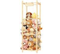 Rangement For Peluches En Bois, Rangements For Peluches De Grande Capacité, Gain De Place, Panier Organisateur De Peluches Empilables For Chambre D'enfant