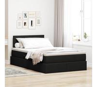 Rangement hydraulique avec Matelas Confort Moderne Cadre Noir 120 x 200 cm
