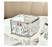 Rangement Lessive Liquide en Capsules Boîte de rangement en plastique transparent avec couvercle, contenant for lessive poudre, boîte for accessoires for cheveux(Color 1,1PC)