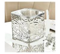 Rangement Lessive Liquide en Capsules Conteneur de capsules lessive transparent, boîte rangement for lavage, feuilles séchage, organisateur bureau avec couvercle(Transparent L)