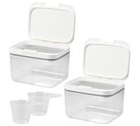 Rangement Lessive Liquide en Capsules Conteneur de dosettes lessive pop-up for lave-vaisselle, grande capacité, contient des perles parfumées scellées(COLOR 1-2.8L 2Pcs)