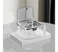 Rangement Lessive Liquide en Capsules Organisateur d'accessoires for cheveux, boîte de rangement en acrylique for bandeau, dosettes lessive, bureau(Transparent M)