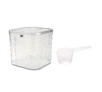Rangement Lessive Liquide en Capsules Organisateur de capsules lessive avec cuillère, récipient rangement en plastique for et détergent à(Color 1)