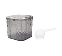 Rangement Lessive Liquide en Capsules Organisateur de capsules lessive avec cuillère, récipient rangement en plastique for et détergent à(Grey)