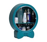 Rangement Maquillage Boîte De Rangement Cosmétique en Plastique Présentoir Cosmétique De Bureau Mural Moderne Organisateur De Maquillage Rangement Produit de Beauté(Grün)