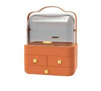 Rangement Maquillage Boîte de Rangement cosmétique Portable Cabinet d'affichage Soin la Peau Création Minimaliste adapté for Salle Bain Chambre Commode Coiffeuse(C,M-34.7cm/13.66inch)