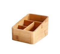 Rangement Maquillage Boîte De Rangement en Bambou pour Salle De Bain, Rangement De Produits Cosmétiques, Boîte De Rangement De Bureau, Objets Divers Rangement Produit de Beauté