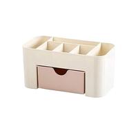 Rangement Maquillage Boîte De Rangement en Plastique pour Maquillage, Vernis À Ongles, Boucles d'oreilles, Organisateur De Bureau À Domicile Rangement Produit de Beauté(Rosa)