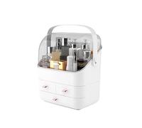 Rangement Maquillage Boîte de Rangement Maquillage Portable Soin la Peau Grande capacité Cabine d'affichage cosmétique propice à Salle Bain Chambre Commode Coiffeuse(M)