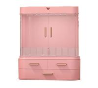 Rangement Maquillage Coffre-Meuble Cosmétiques Boîte de Rangement la Peau Grande capacité Coffret Stockage Convient for Salle Bain Chambre Commode Coiffeuse(C)