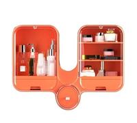 Rangement Maquillage Cosmétiques Soins De La Peau Rouge À Lèvres Parfum Salle De Bain Toilette Support De Rangement Mural Boîte De Rangement De Grande Capacité Sans Perforation Rangement Produit de Be