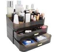Rangement Maquillage Organisateur De Maquillage Avec 2 Tiroirs, Organisateur De Cosmétiques, Comptoirs De Vanité, Boîte De Rangement De Cosmétiques Pour Soins De La Peau Rangement Produit de Beauté