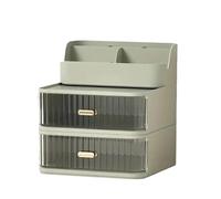 Rangement Maquillage Organisateur de Maquillage avec tiroir, Grande capacité, Organiseur Bureau for cosmétiques, boîte Rangement Domestique, étagère(Green)