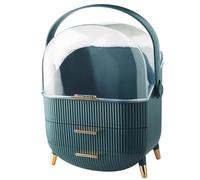 Rangement Maquillage Organisateur De Maquillage Pour Vanité Avec Couvercle Et Tiroirs, Organisateur De Maquillage Pour Soins De La Peau, Boîte De Rangement Pour Cosmétiques Rangement Produit de Beauté