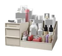 Rangement Maquillage Organisateur De Maquillage Pour Vanité, Boîte De Rangement De Cosmétiques Avec Tiroirs, Étui De Rouge À Lèvres, Organisateurs Et Rangement De Vanité De Salle De Bain Rangement Pro