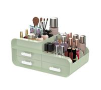 Rangement Maquillage, Organisateur Maquillage et 3 Tiroirs Grande Capacité Rangement coiffeuse Pour Dresser, Salle de Bain, Boite a Maquillage, organisateur Salle de Bain, Rangement Skincare (Blanc)